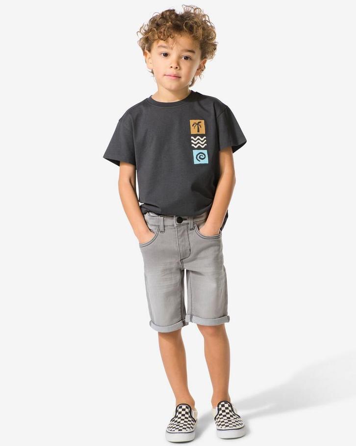 HEMA Kindershort jogdenim grijs, Kinderen en Baby's, Kinderkleding | Overige, Nieuw, Verzenden