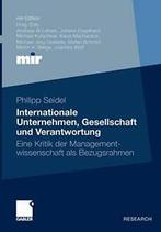 Internationale Unternehmen, Gesellschaft und Ve. Seidel,, Zo goed als nieuw, Verzenden, Dr Philipp Seidel