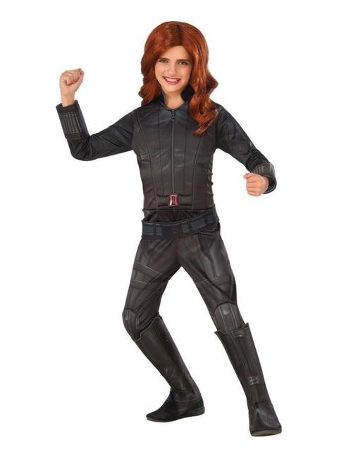 Black Widow Pak Kind Luxe 5/6 jaar, Kinderen en Baby's, Carnavalskleding en Verkleedspullen, Nieuw, Verzenden