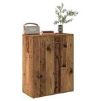 vidaXL Dressoir 60x30x75 cm bewerkt hout oud houtkleurig, Verzenden, Nieuw, 50 tot 100 cm, 25 tot 50 cm