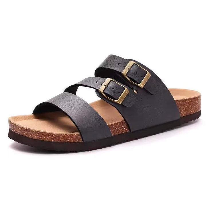 Nieuwe Sandalen met Drie Bandjes | Kurk en PVC-leer Sandalen, Kleding | Dames, Schoenen, Sandalen of Muiltjes, Nieuw, Verzenden