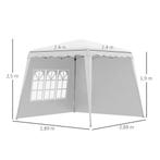 TRUUSK Vouwpaviljoen 2,4 X 2,4m Paviljoen Met Zijwand In Hoo, Verzenden, Nieuw