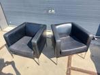 Zwarte stoel (2x), Huis en Inrichting, Stoelen, Ophalen, Gebruikt, Twee, Zwart