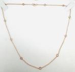 Halsketting - 14 karaat Roségoud - 0.70ct. tw. Diamant, Nieuw