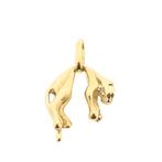 Gouden panter hanger met robijn (sieraad, massief goud), Sieraden, Tassen en Uiterlijk, Bedels, Ophalen of Verzenden, Gebruikt