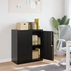 vidaXL Archiefkast 79x40x90 cm staal zwart, Huis en Inrichting, Kasten | Roldeurkasten en Archiefkasten, Verzenden, Nieuw