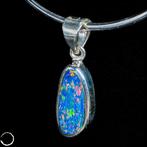 Natuurlijk Boulder-Opaal hanger uit Australië 925 zilver, Verzamelen, Mineralen en Fossielen