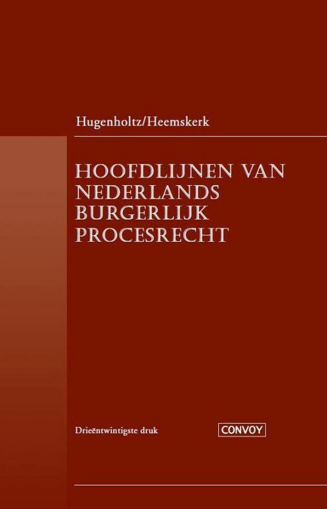 9789079564699 Hoofdlijnen Ned burg precesrecht, Boeken, Schoolboeken, Zo goed als nieuw, Verzenden
