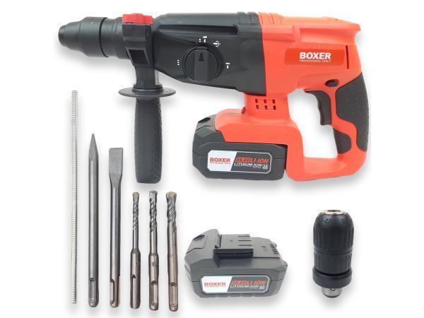 Veiling - Accu SDS+ Combihamer -4260 RPM- 2x 24.4 V Accu+Ext, Doe-het-zelf en Verbouw, Gereedschap | Boormachines, Nieuw