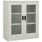Kantoorkast Grijs 90cm - Retourdeal - Archiefkast 40% Kor..., 100 tot 150 cm, Nieuw, 25 tot 50 cm, 50 tot 100 cm