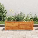 vidaXL Plantenbak verhoogd 76x27,6x25 cm acaciahout, Tuin en Terras, Bloembakken en Plantenbakken, Minder dan 30 cm, Verzenden
