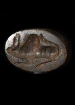 West-Aziatisch Brown Hardstone Stempelzegel (Zonder