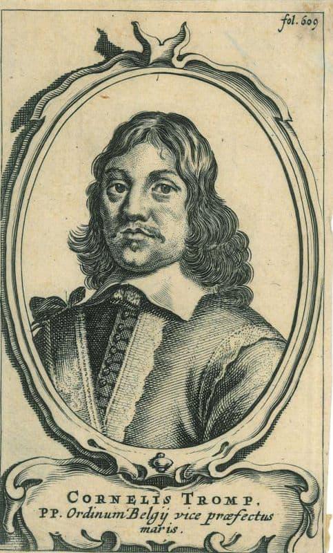 Portrait of Cornelis Maartenszoon Tromp, Antiek en Kunst, Kunst | Etsen en Gravures