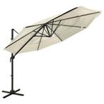 vidaXL Parasol 4-laags met aluminium paal 3x3 m zandkleurig, Verzenden, Nieuw, 3 tot 4 meter