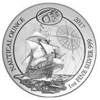 Rwanda / Ruanda Nautical Santa Maria 1 oz 2017 (capsule), Postzegels en Munten, Munten | Afrika, Verzenden, Overige landen, Losse munt