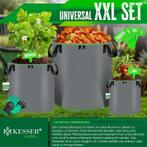 Plantenzak - 5 Stuks - 20L - Plantenzakken - Grijs - KESSER®, Tuin en Terras, Verzenden, Zo goed als nieuw