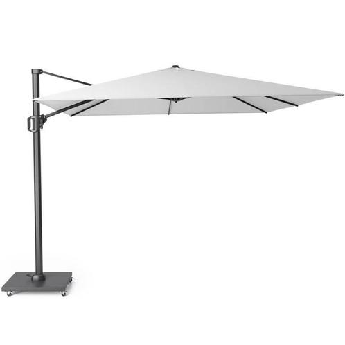 Challenger T1 zweefparasol 300x300 cm wit, Tuin en Terras, Parasols, Nieuw, Ophalen of Verzenden
