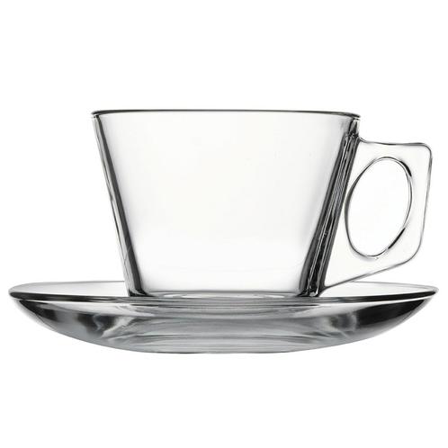GGM Gastro | (24 stuks) Koffie-/ theekop & Schotel - AQUA -, Huis en Inrichting, Keuken | Servies, Effen, Nieuw, Overige materialen