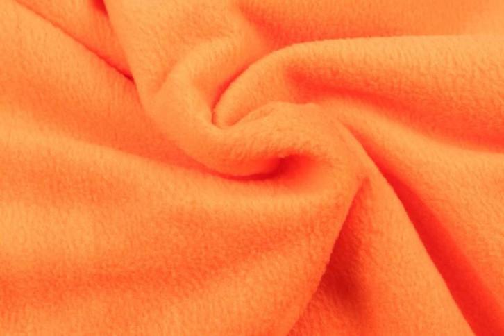 10 meter fleece stof Oranje - Anti Pilling Fleece, Hobby en Vrije tijd, Stoffen en Lappen, 120 cm of meer, 200 cm of meer, Oranje