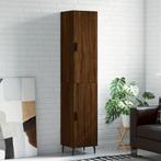 vidaXL Hoge kast 34,5x34x180 cm bewerkt hout bruin, Huis en Inrichting, Kasten | Dressoirs, Nieuw, Verzenden