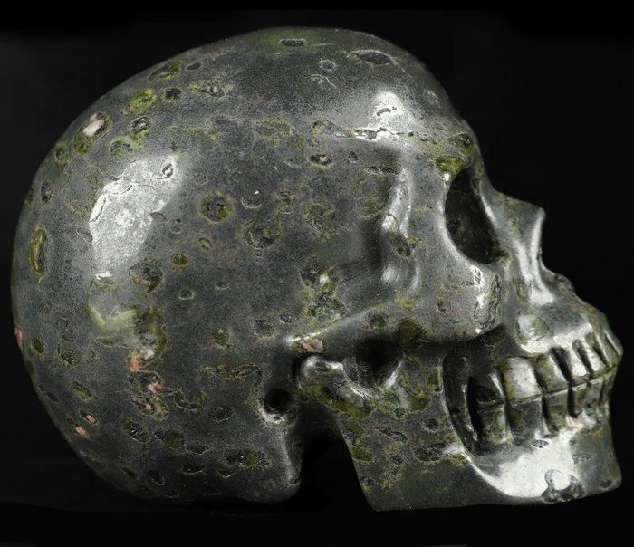 481g indrukwekkende, kunstzinnige Plumite-schedel - bewaker, Verzamelen, Mineralen en Fossielen