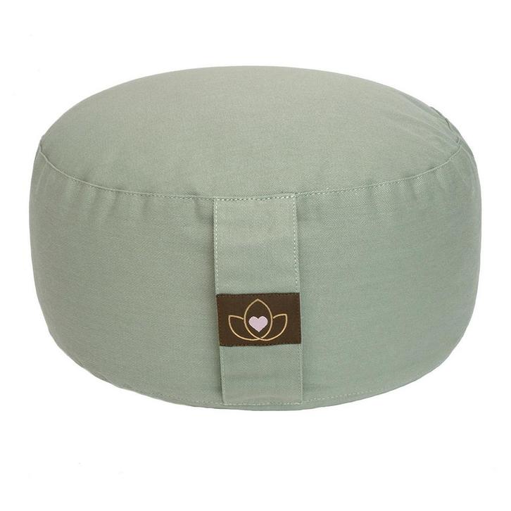 Meditatiekussen eco asgroen rond - Lotus, Sport en Fitness, Overige Sport en Fitness, Nieuw, Verzenden