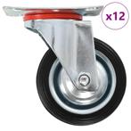 vidaXL 12 st Zwenkwielen 75 mm, Zakelijke goederen, Verzenden