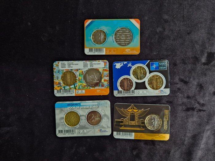 Nederland. Coin Card 2022/2024 (5 stuks) (Zonder, Postzegels en Munten, Munten | Europa | Euromunten