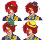 Clown Hoed Gekleurd Mini, Verzenden, Nieuw