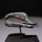 Oud-Romeins Brons Vogelfiguur. 1e-4e eeuw na Christus. 5 cm