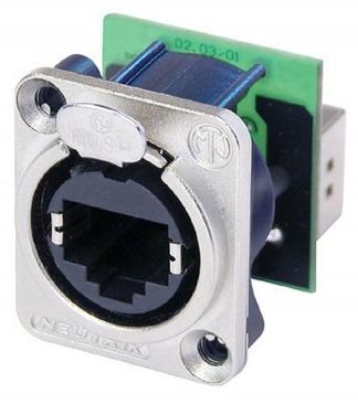 Neutrik NE8FDP RJ45 vrouwelijk paneel, Computers en Software, Pc- en Netwerkkabels, Nieuw, Verzenden
