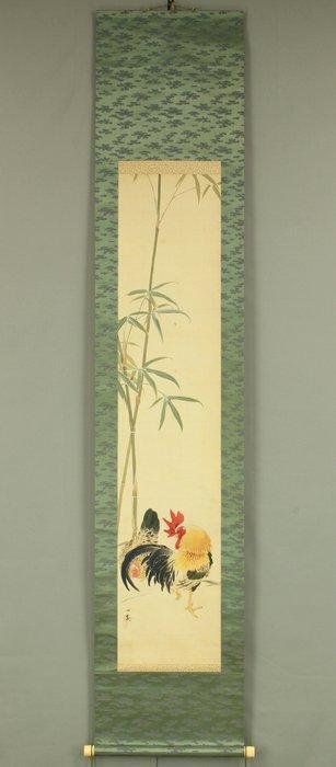 - Twin Chickens and Bamboo with Original Box (Tomobako) -, Antiek en Kunst, Antiek | Overige Antiek