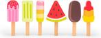 Woet® Houten IJsjes Speelgoed - 6-delige Kleurrijke IJsjes, Ophalen of Verzenden, Zo goed als nieuw