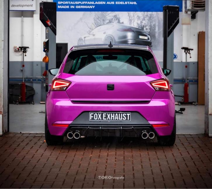FOX Seat Ibiza V - KJ einddemper met uitlaatklep uitlaat rec, Auto-onderdelen, Uitlaatsystemen, Nieuw, Verzenden