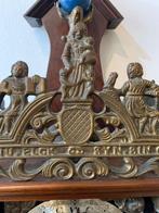 Slingerklok - Antiek Brons, Hout - 1940-1950, 1970-1980 -, Antiek en Kunst, Antiek | Klokken