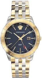 Versace VEBK01019 Univers GMT horloge 43 mm, Overige merken, Staal, Staal, Verzenden