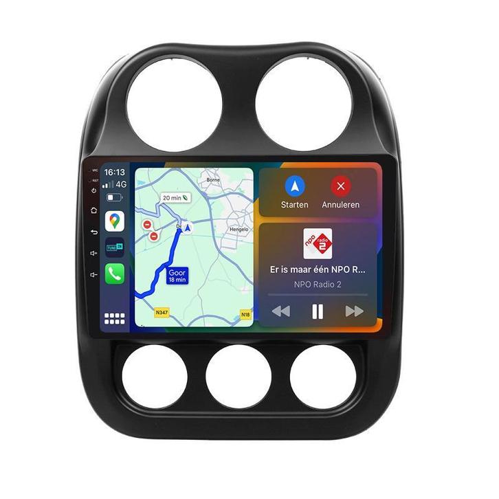 Jeep Compass Navigatie Radio met Apple Carplay Android Auto, Auto diversen, Autoradio's, Nieuw, Ophalen of Verzenden