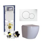 Geberit Sigma 8 (UP720) Toiletset set62 Mudo Rimless Met, Ophalen of Verzenden, Nieuw