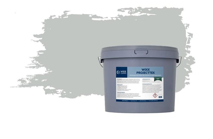Wixx Projecttex Mat - 10L RAL 7035 | Lichtgrijs 10L, Doe-het-zelf en Verbouw, Verf, Beits en Lak, Verf, Grijs, Nieuw, 5 tot 10 liter