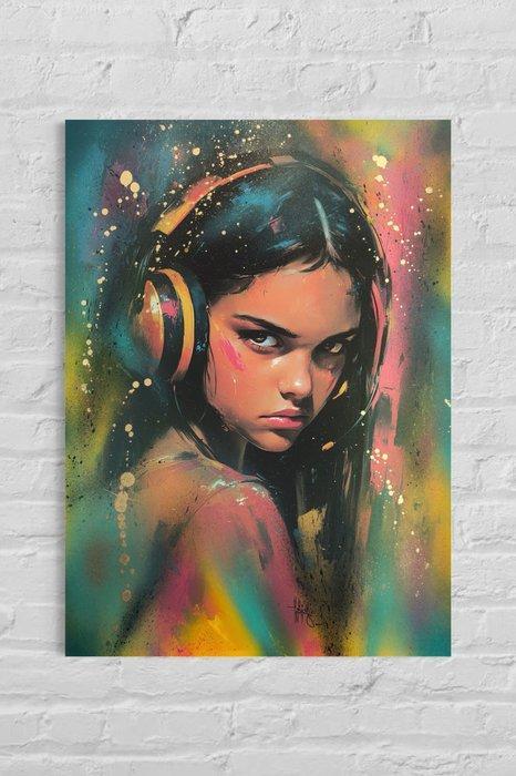 Pariz One (XX-XXI) - Artwork-She Didn’t Speak, But, Antiek en Kunst, Kunst | Schilderijen | Modern