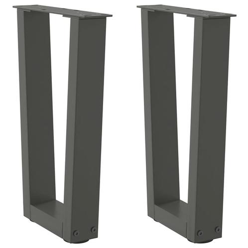 vidaXL Salontafelpoten 2 st V-vormig 28x(42-43,3) cm staal, Huis en Inrichting, Tafelonderdelen, Nieuw, Verzenden