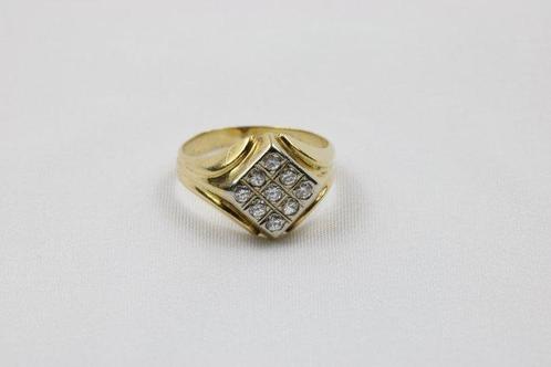 Ring - 18 karaat Geel goud - 0.36ct. tw. Diamant, Sieraden, Tassen en Uiterlijk, Ringen