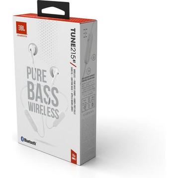 JBL T215 - Draadloze Bluetooth In-ear oordopjes - Wit beschikbaar voor biedingen