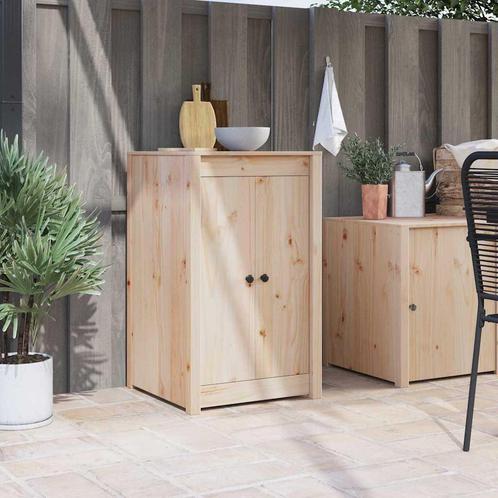 vidaXL Keukendeur met de deur Bruin 50 x 9 x 82 cm Massief, Huis en Inrichting, Kasten | Overige, Nieuw, Verzenden
