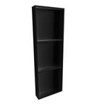 In Of Opbouwnis BWS 59.5x29.5x8 cm met 3 Schappen Mat Zwart, Ophalen of Verzenden, Nieuw, Bad