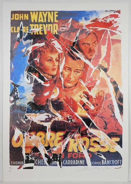 Mimmo Rotella (1918-2006) - Ombre Rosse, Antiek en Kunst, Antiek | Overige Antiek