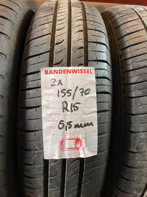 2x Hankook 155 70 R15 *ZOMER* 5,5MM gratis montage, Auto-onderdelen, Banden en Velgen, 15 inch, Zomerbanden, 155 mm, Personenwagen
