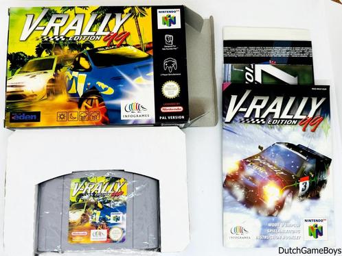 Nintendo 64 / N64 - V-Rally - 99 Edition + Poster - EUR, Spelcomputers en Games, Games | Nintendo 64, Gebruikt, Verzenden