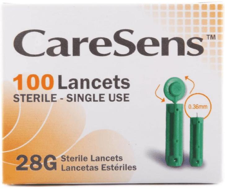 Caresens lancetten 28G - 100 stuks, Diversen, Verpleegmiddelen, Nieuw, Verzenden