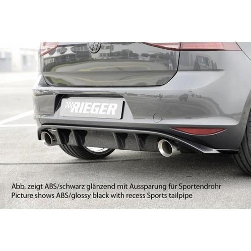 Achterbumper Diffusor Rieger VW Golf GTI VII ABS Mat Zwart, Auto-onderdelen, Overige Auto-onderdelen, Ophalen of Verzenden